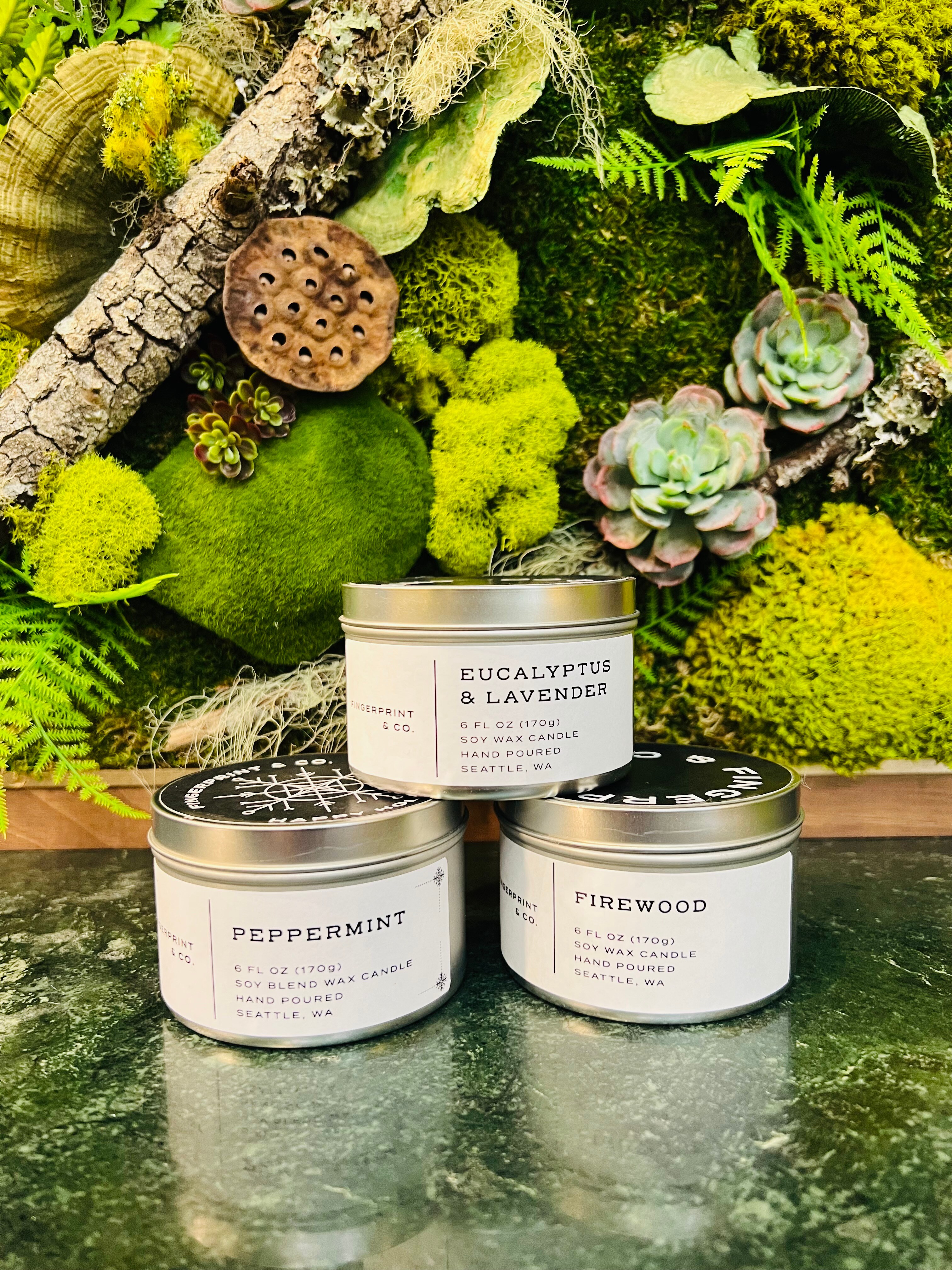 Tin can candle